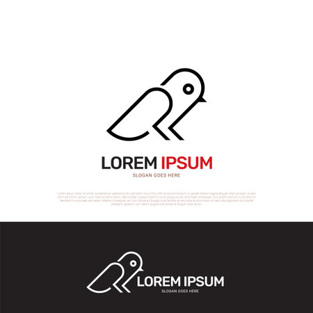 Bird animal logo icon symbol designのイラスト素材