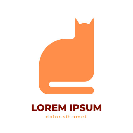 Animal pet cat logo icon symbol designのイラスト素材