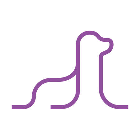 Seal zoo animal abstract vector logo or icon template, sign or symbol.のイラスト素材