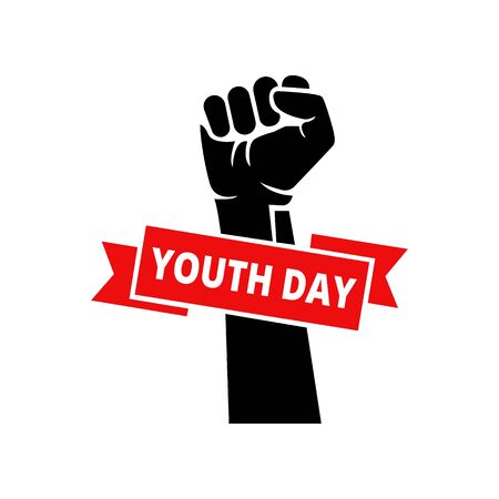 Youth Day icon illustration. Happy Youth Day Celebration Template Design Illustration. Youth Day, 16 June. South Africa Youth Day Celebrationのイラスト素材