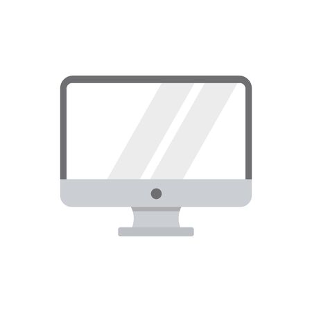 computer display isolated on white background. blank monitor. Vector illustrationのイラスト素材
