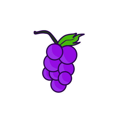 wine doodle icon fruitのイラスト素材