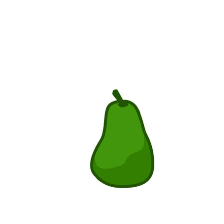 avocado icon doodleのイラスト素材