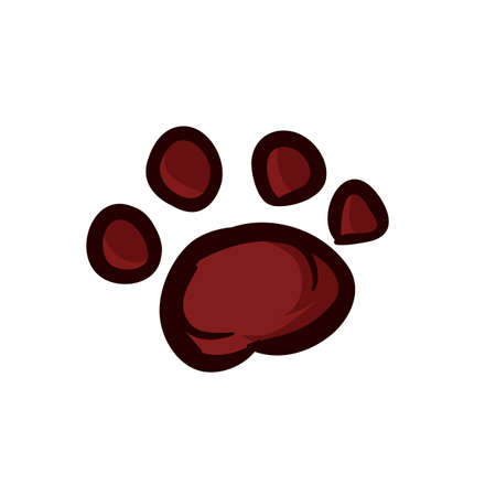 foot dog iconのイラスト素材