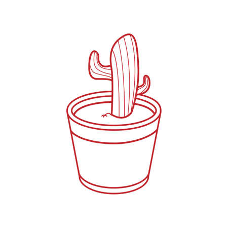 cactus on the potのイラスト素材