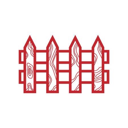 Fence icon vectorのイラスト素材