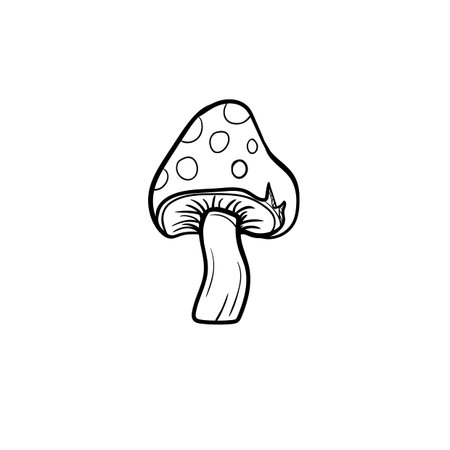 mushroon icon vectorのイラスト素材