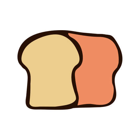 Bread icon vectorのイラスト素材