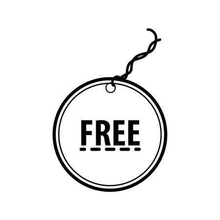 label icon free vectorのイラスト素材