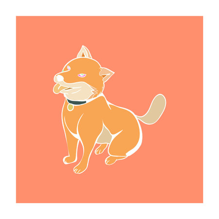 dog icon vectorのイラスト素材
