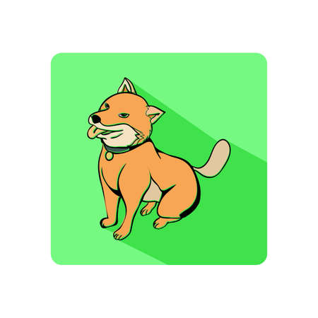 dog icon vectorのイラスト素材