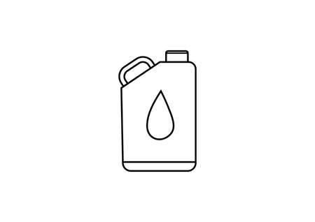oil vector icon isolated on white background.のイラスト素材