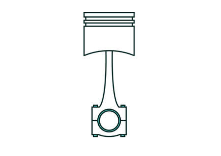 Piston vector icon.のイラスト素材
