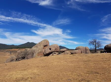 A view of famous big stones of Tapalpa (Las piedrotas) Jalisco Mexicoの写真素材