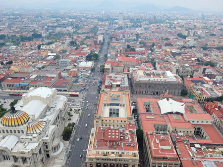 Panoramic view of the metropolis from the Latin American Tower