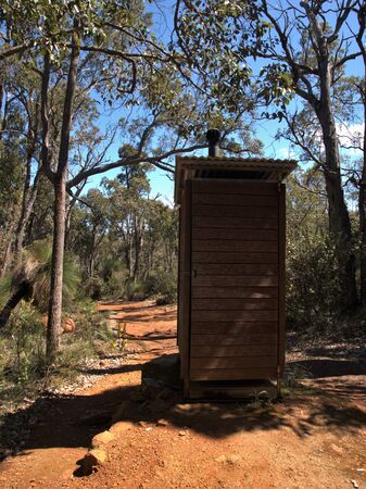 an australian outback drop toiletの写真素材