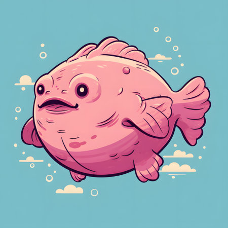 AI generated art of a blobfishの素材