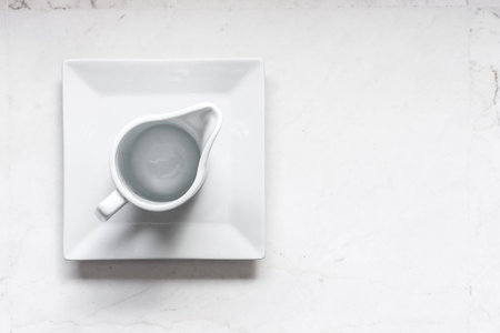 white plate an coupの写真素材