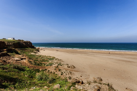 on the beach in Tangier, you can find details of aquitectura you like this houseの写真素材