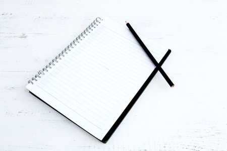 Note paper with pencil