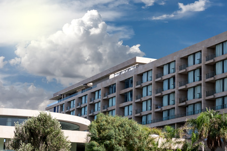 Front of modern buildingのeditorial素材