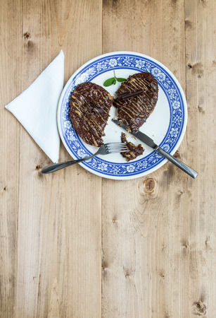 Palmera biscuit color on old  woodの写真素材