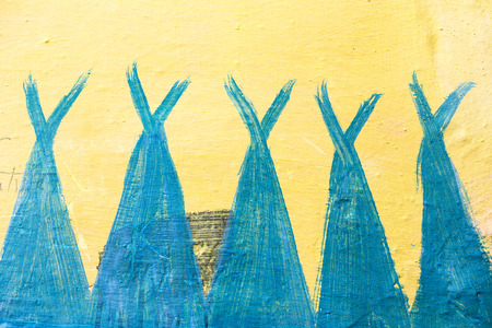 Streets and corners of the Medina, old part of Tangier, Moroccoの写真素材