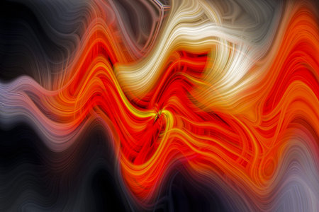 Colorful abstract background. Red, yellow, green, white, black, yellow.3D Ilustrationの写真素材