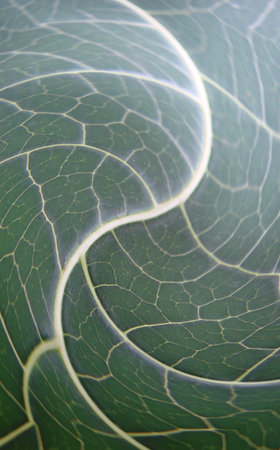 leaf twirlの写真素材