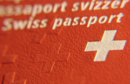 swiss passport flag swizerland passの写真素材