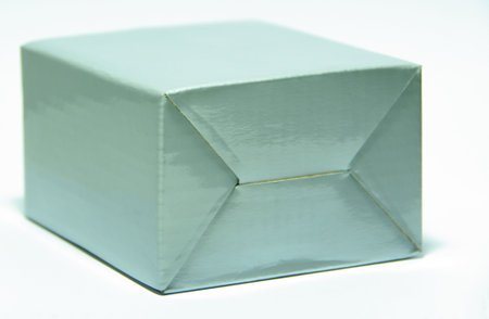 grey carton boxの写真素材