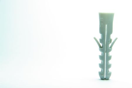 grey fix tool standing on headの写真素材