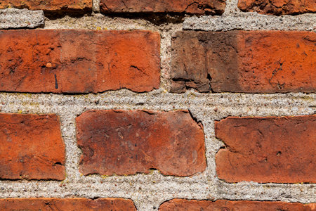 red bricks on a house wall texture