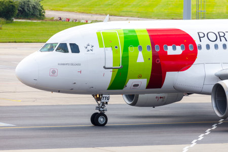 BERLIN / GERMANY - JUNE 4, 2016: Airbus A 319 - 111 from TAP Portugal on airport schoenefeld, berlin...