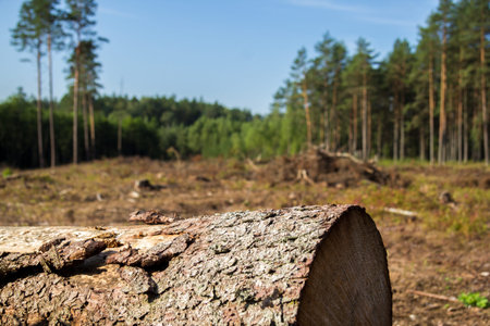 tree trunk in a forest
