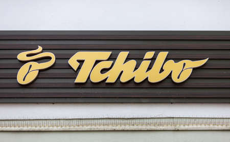 PASSAU / GERMANY - NOVEMBER 8, 2020: Tchibo branch. Tchibo is a German chain of coffee retailers and cafes known for its range of non-coffee products that change weekly.のeditorial素材