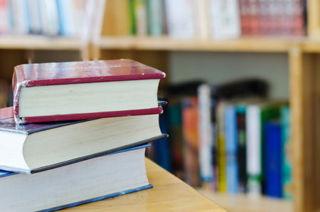 Books in the library 