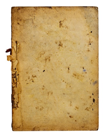 Old paper on white background の写真素材