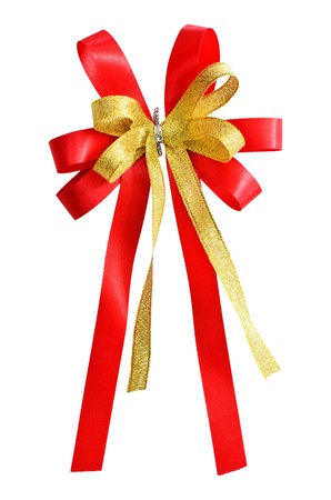Ribbon on a white background の写真素材