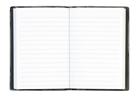 Note book on white background.の写真素材