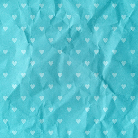 Hearts patten on paper texture background.