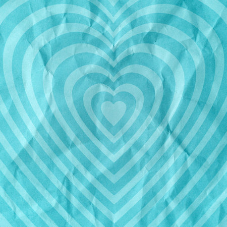 Hearts patten on paper texture background.