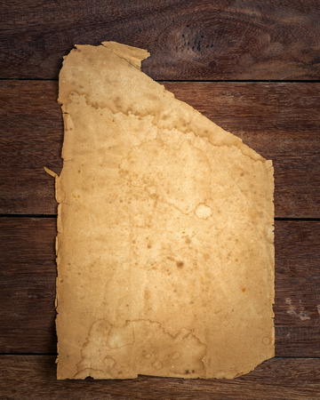 Old paper on wood.の写真素材