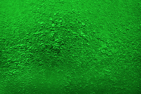 Green background. Green texture. cracked paint textureの写真素材