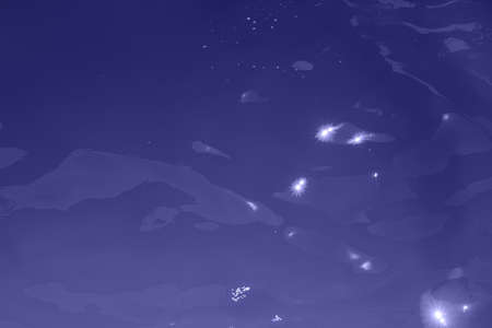 blue water wave texture background. Rippled water. Shiny purple and blue water surface.の写真素材