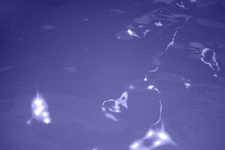 blue water wave texture background. Rippled water. Shiny purple and blue water surfaceの写真素材