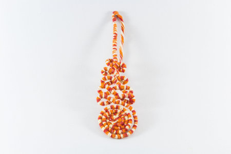 isolation on white of colorful spiral amulet