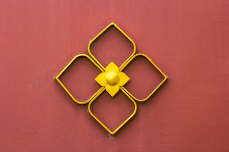 original Thai style texture in goldenの写真素材