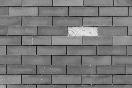 background pattern with missing bricks on the wall