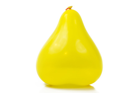 isolation on white of colorful heart balloonの写真素材
